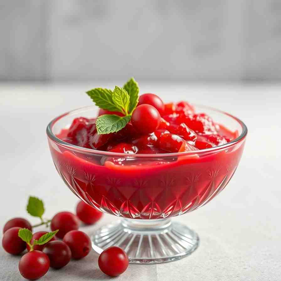 Belarusian Cranberry Kisiel - Holiday Dessert